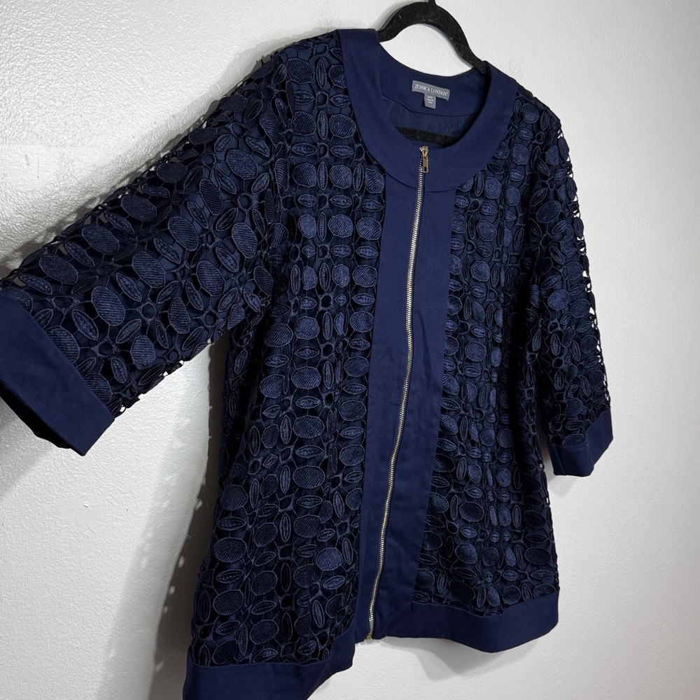Jessica London NWOT Dressy crochet Jacket 18W